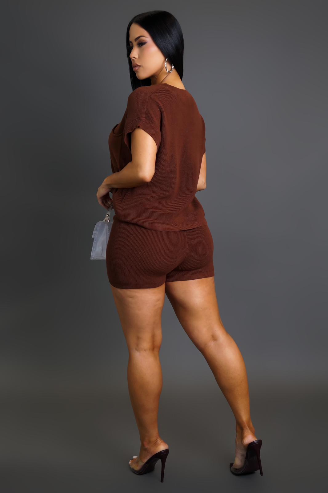 KNIT TOP SHORT SETS