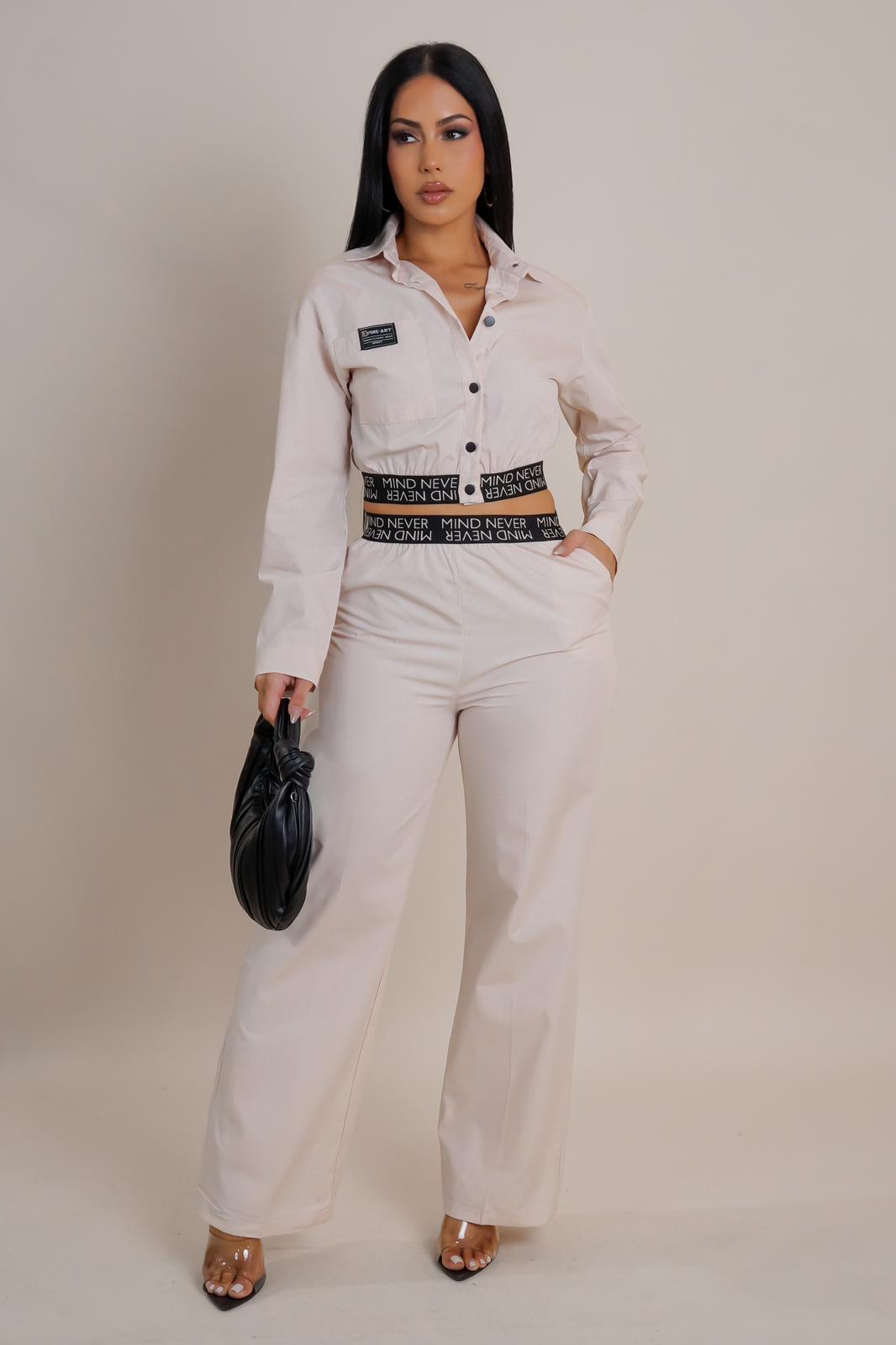 GRAPHIC WAIST PANT SET